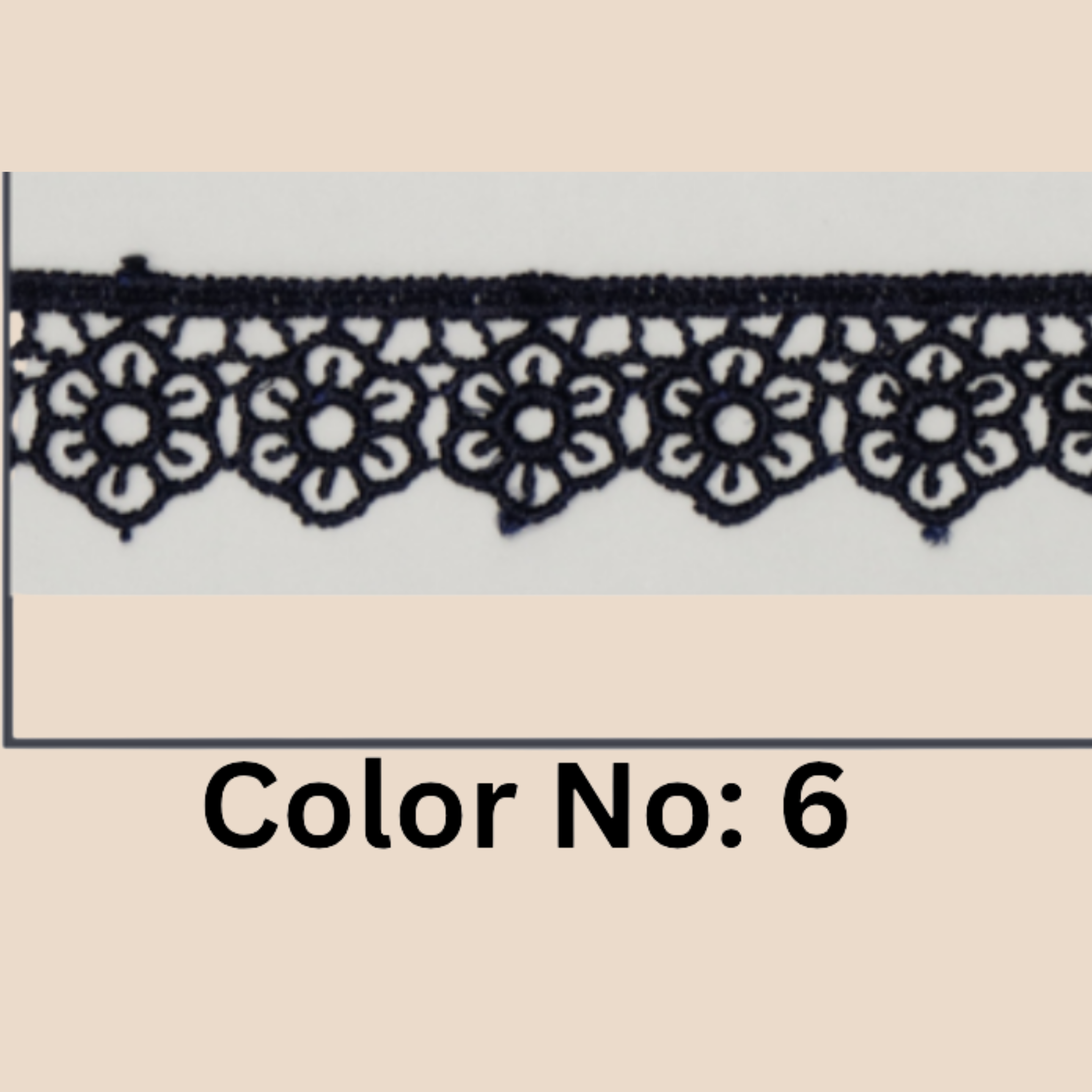 Floral Guipure Lace Trim – 1.5CM x 10M (M-1)