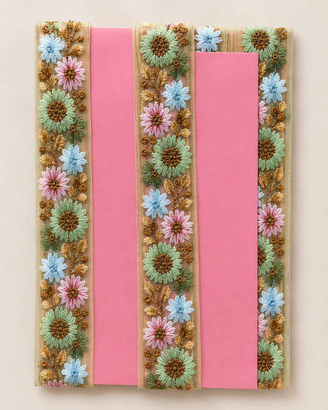 SG 6787 Floral Embroidered Lace Trim – 4CM x 9M