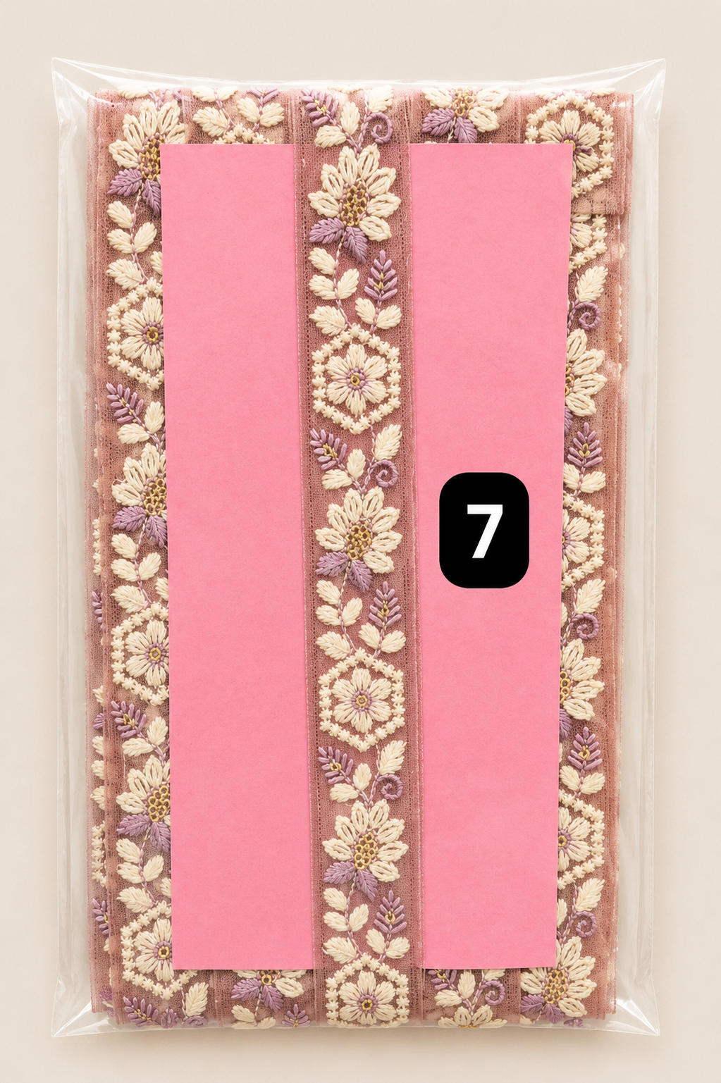 Premium Floral Embroidery Lace Trim – 2.5CM x 9M SG 6804 (SG6804)