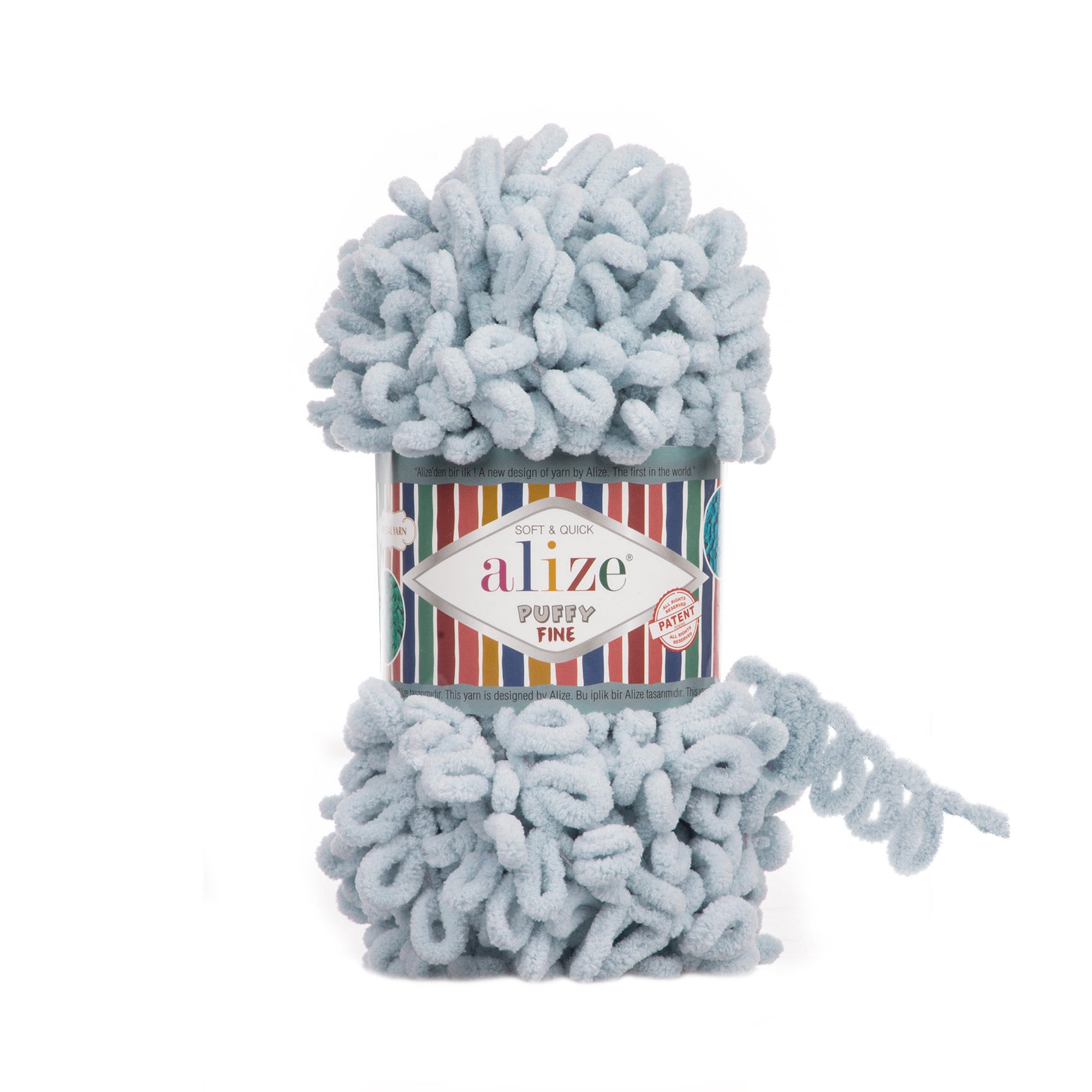 MICRO PL.YARN:5BLx100GR (500GM) (ALIZE/PUFFY FINE)