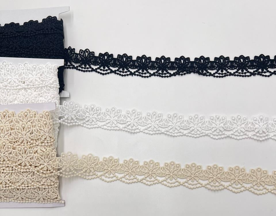 GUIPURE LACE:3CMX10YDS (A3504)