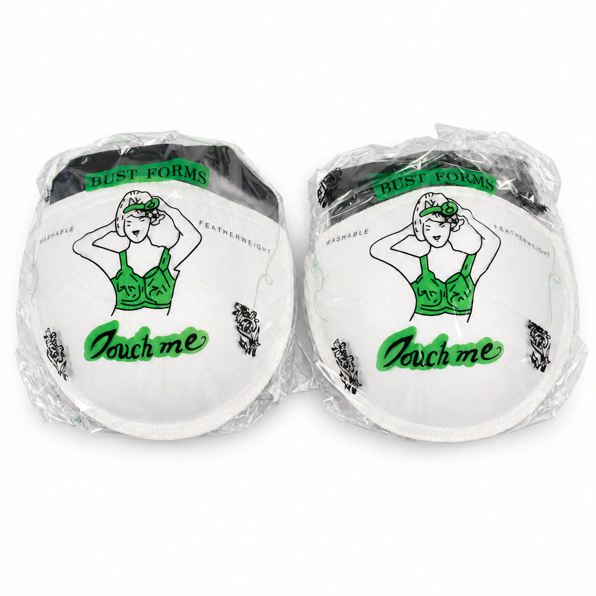 BRA PAD:90CM:12PR/PKT (718/EX-LARGE) – white bra pads in original packaging