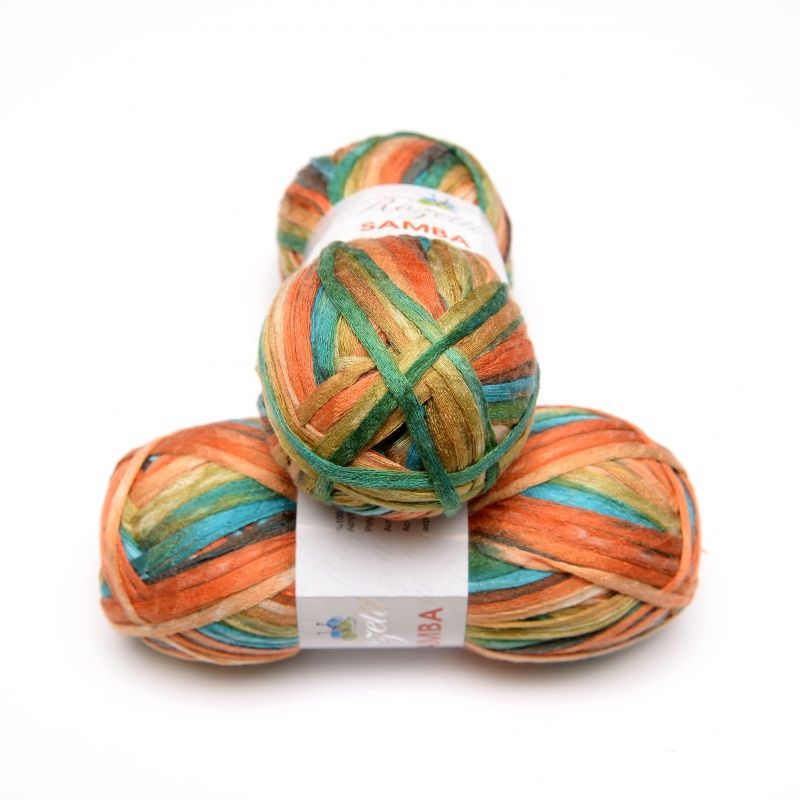 ACRYLIC FANCY YARN;100G*5/PKT (ROZ/SAMBA)