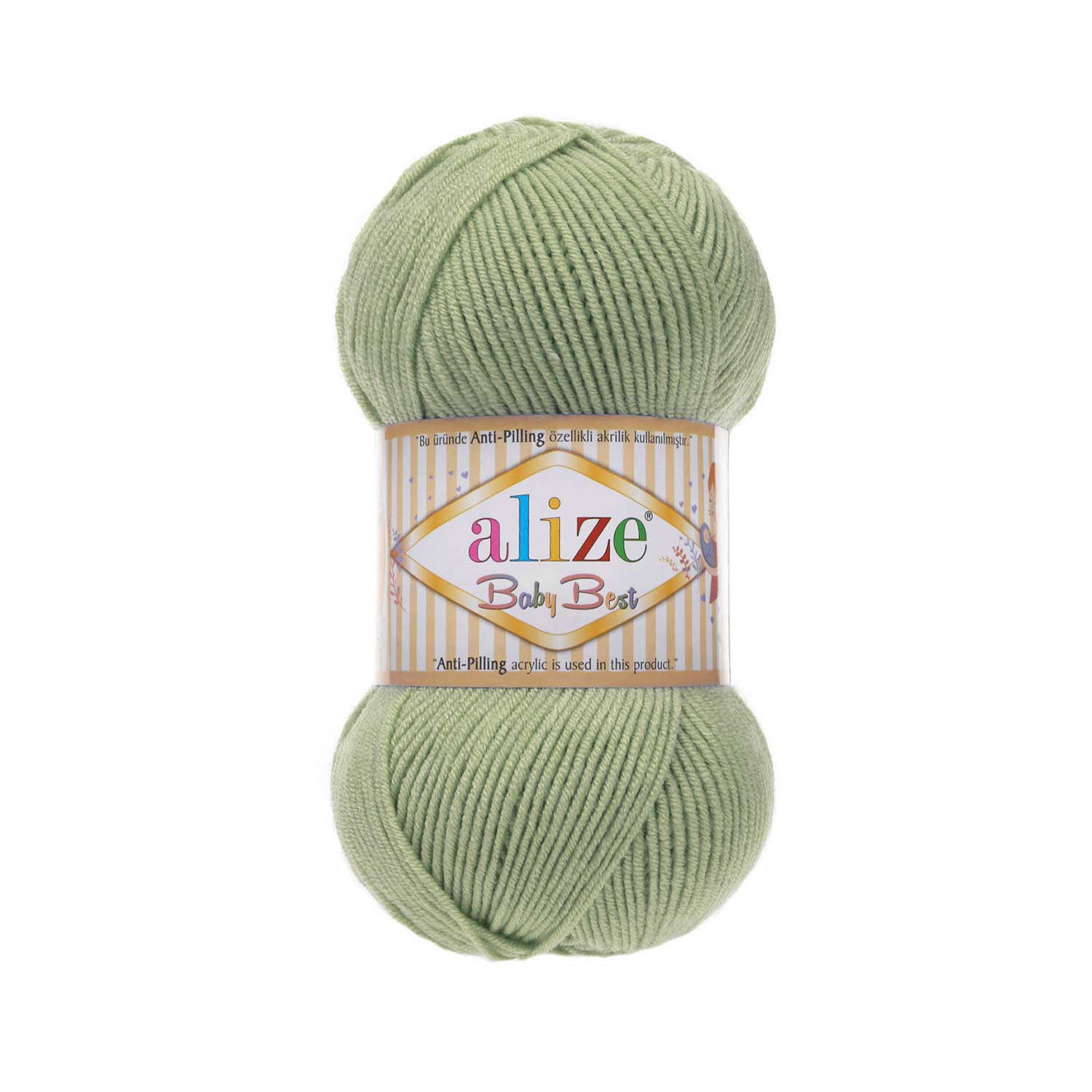 ACRY.YARN:100GRx5BL (500GR) (ALIZE/BABY BEST)