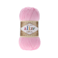 Alize Diva Silk Microfibre Yarn – 5 x 100g (500grm) (ALIZE/DIVA SILK)