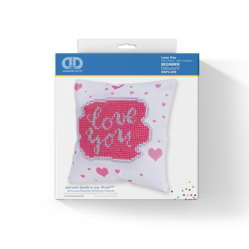 Diamond Dotz Mini Pillow – Love You (DDP.2039)