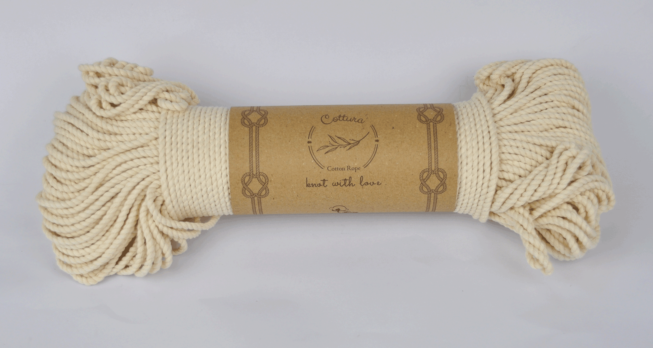 COTTON ROPE:~89MTR(320GRM) (COTT/ROPE-NAT3MM)