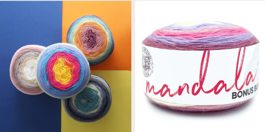 ACRY.WOOL YARN:300G*2PC (LION/MANDALA BONUS)