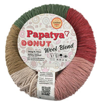 Papatya Donut Wool Blend Yarn – 190 g – Pack of 4 (PAPATYA/DONUT-WOOL B)