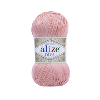 Alize Diva Silk Microfibre Yarn – 5 x 100g (500grm) (ALIZE/DIVA SILK)
