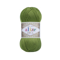 Alize Diva Silk Microfibre Yarn – 5 x 100g (500grm) (ALIZE/DIVA SILK)