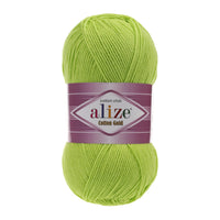 Alize Cotton Gold Cotton-Acrylic Yarn – 5 x 100g (500grm) (ALIZE/COTTON GOLD)