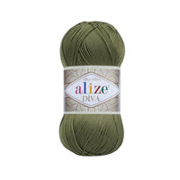 Alize Diva Silk Microfibre Yarn – 5 x 100g (500grm) (ALIZE/DIVA SILK)
