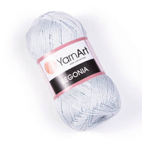 YarnArt Begonia Mercerized Cotton Yarn – 50 g – Pack of 10 (Y-ART/BEGONIA)