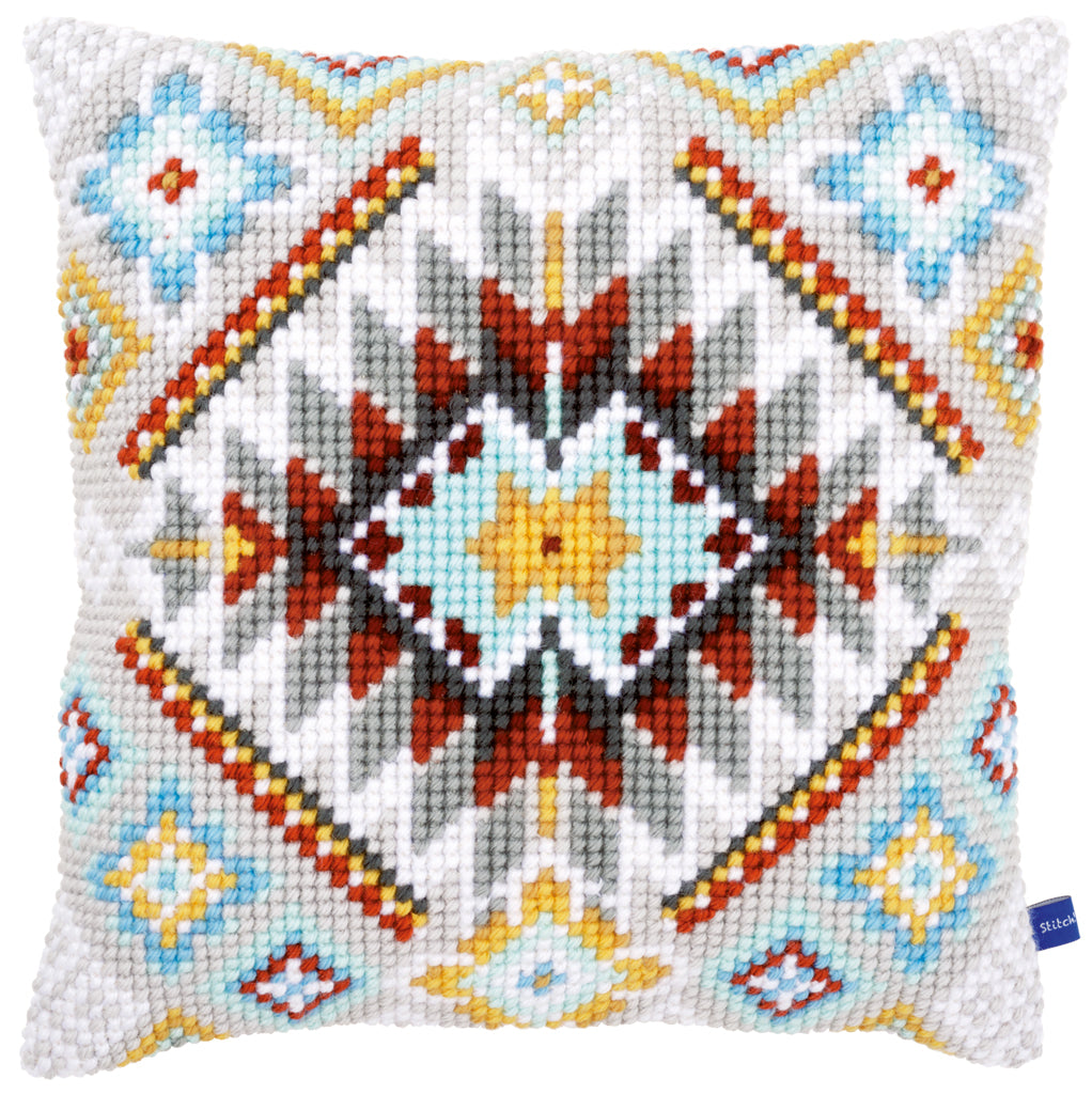 VERVACO CROSS STITCH CUSHION KIT ETHNICAL (PN-0154993)