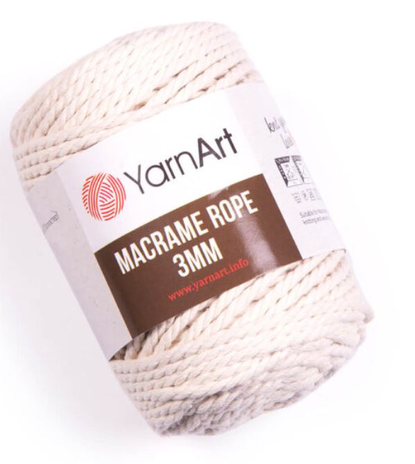 COT/VISC.ROPE:3MM:250Gx4PC (1KG) (Y-ART/MACR.ROPE-3MM)