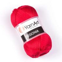 YarnArt Begonia Mercerized Cotton Yarn – 50 g – Pack of 10 (Y-ART/BEGONIA)