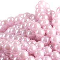 Plastic Round Beads – 10 mm, 30 in strand (KM/10MM-PX30)
