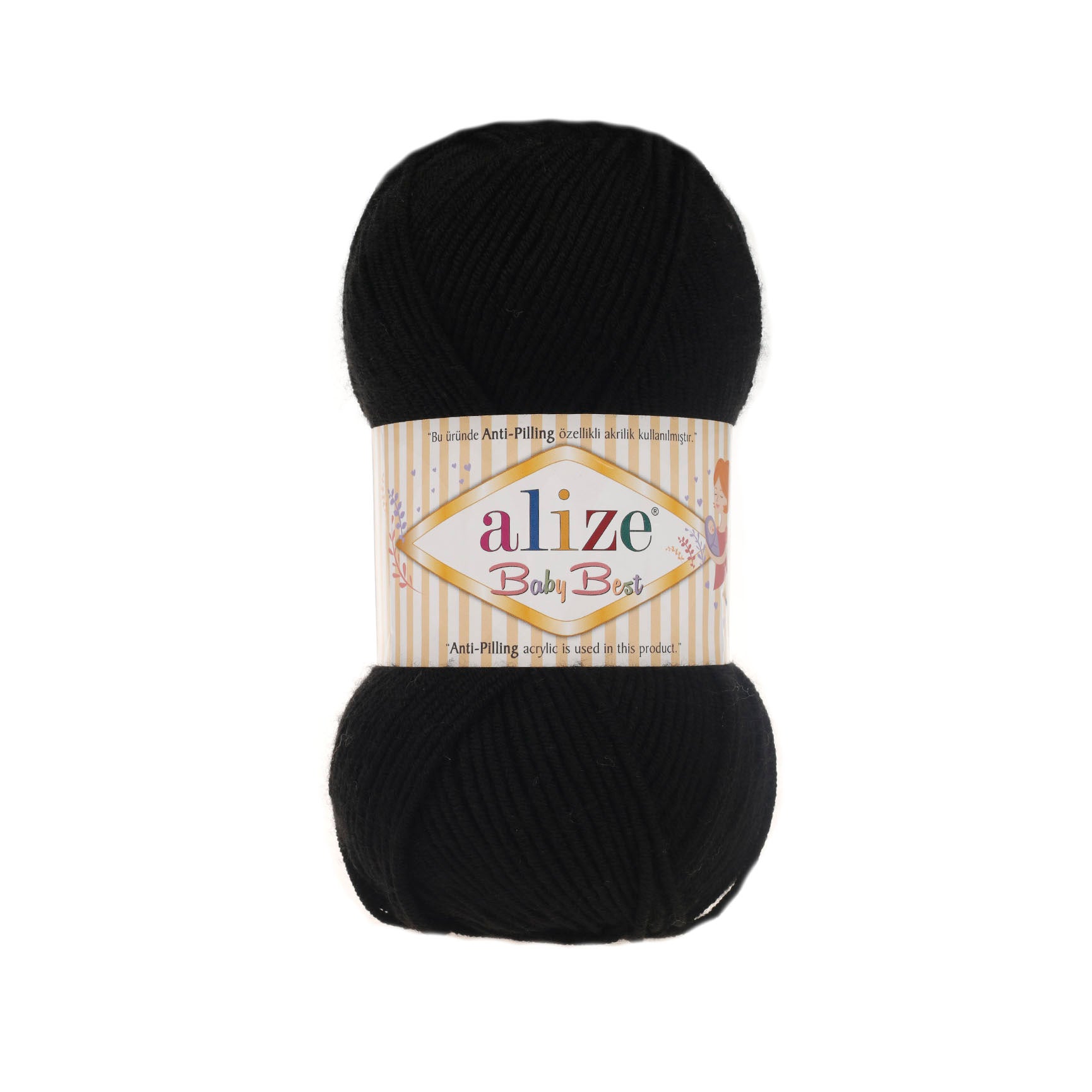 ACRY.YARN:100GRx5BL (500GR) (ALIZE/BABY BEST)