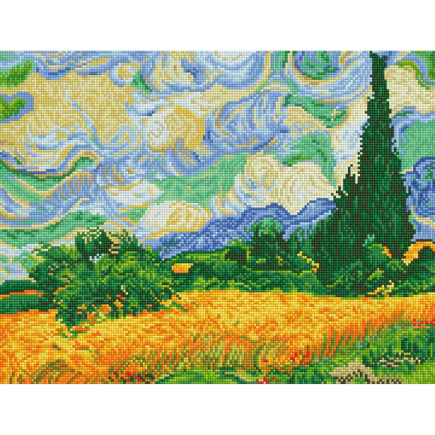 Diamond Dotz Art Kit Box: Wheat Fields (Van Gogh) (DD9.024)