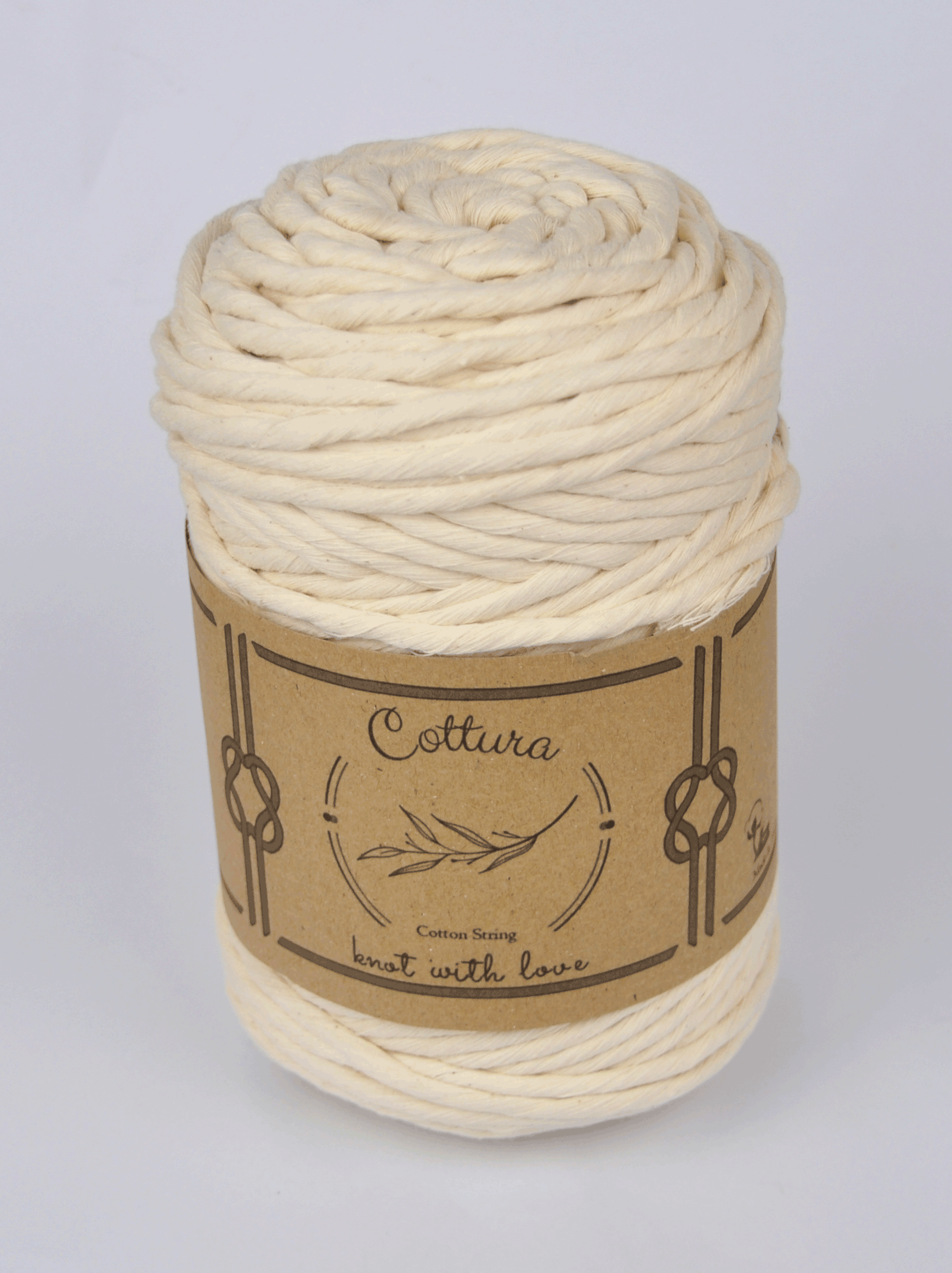 COTTON STRING5MM:~95MTR(500GR (COTT/STRING-NAT5MM)