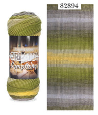 SUPREME ACRYLIC YARN:100GRx5BL (ORLANA SYMPHONEY)