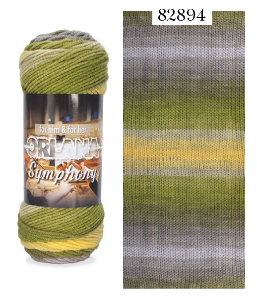 SUPREME ACRYLIC YARN:100GRx5BL (ORLANA SYMPHONEY)