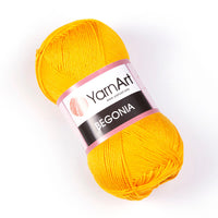 YarnArt Begonia Mercerized Cotton Yarn – 50 g – Pack of 10 (Y-ART/BEGONIA)