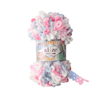 Alize Puffy Fine Color Loop Yarn – 5 x 100g (500GM) (ALIZE/PUFFY FINE-C)