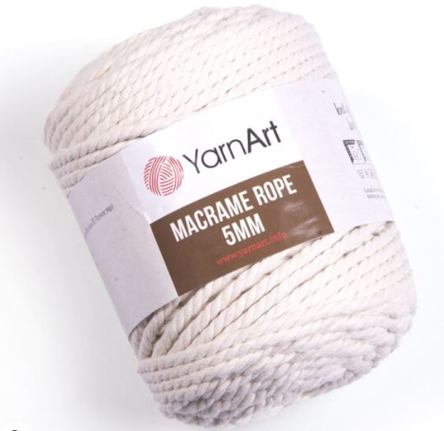 COT/VISC.ROPE:5MM:500Gx2 (1KG) (Y-ART/MACR.ROPE-5MM)