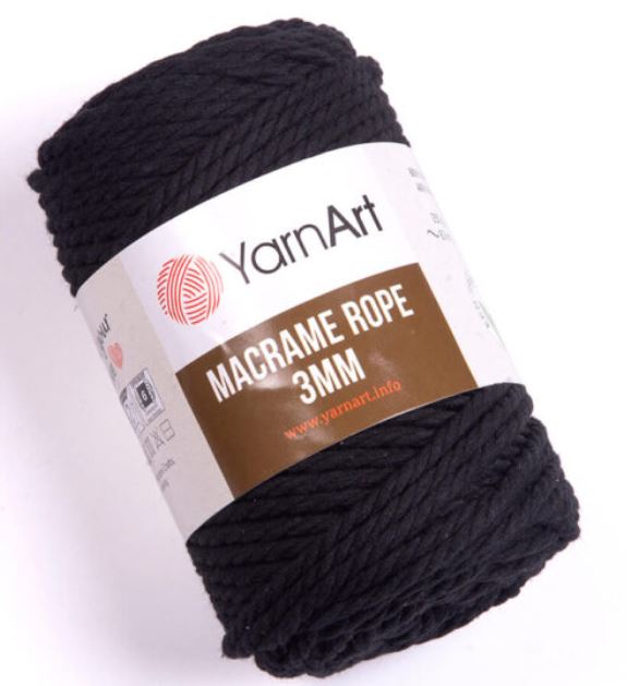 COT/VISC.ROPE:3MM:250Gx4PC (1KG) (Y-ART/MACR.ROPE-3MM)