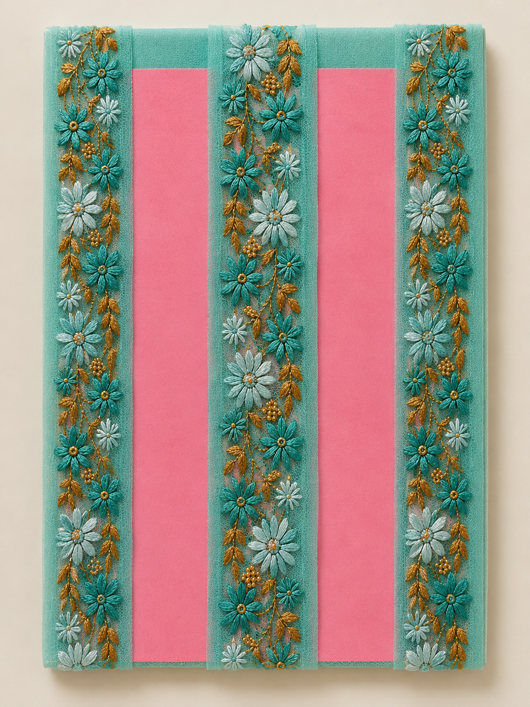 Floral Embroidered Lace Trim – 3CM x 9M SG 6793(SG6793)