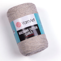 YarnArt Macrame Cotton Lurex Yarn – 250 g – Pack of 4 (Y-ART/COTTON LUREX)