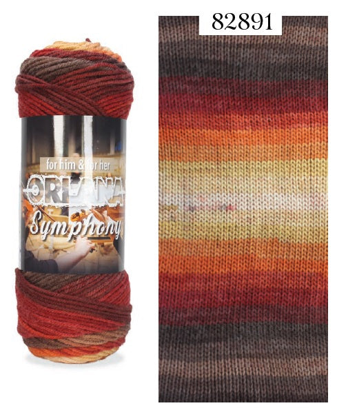 SUPREME ACRYLIC YARN:100GRx5BL (ORLANA SYMPHONEY)