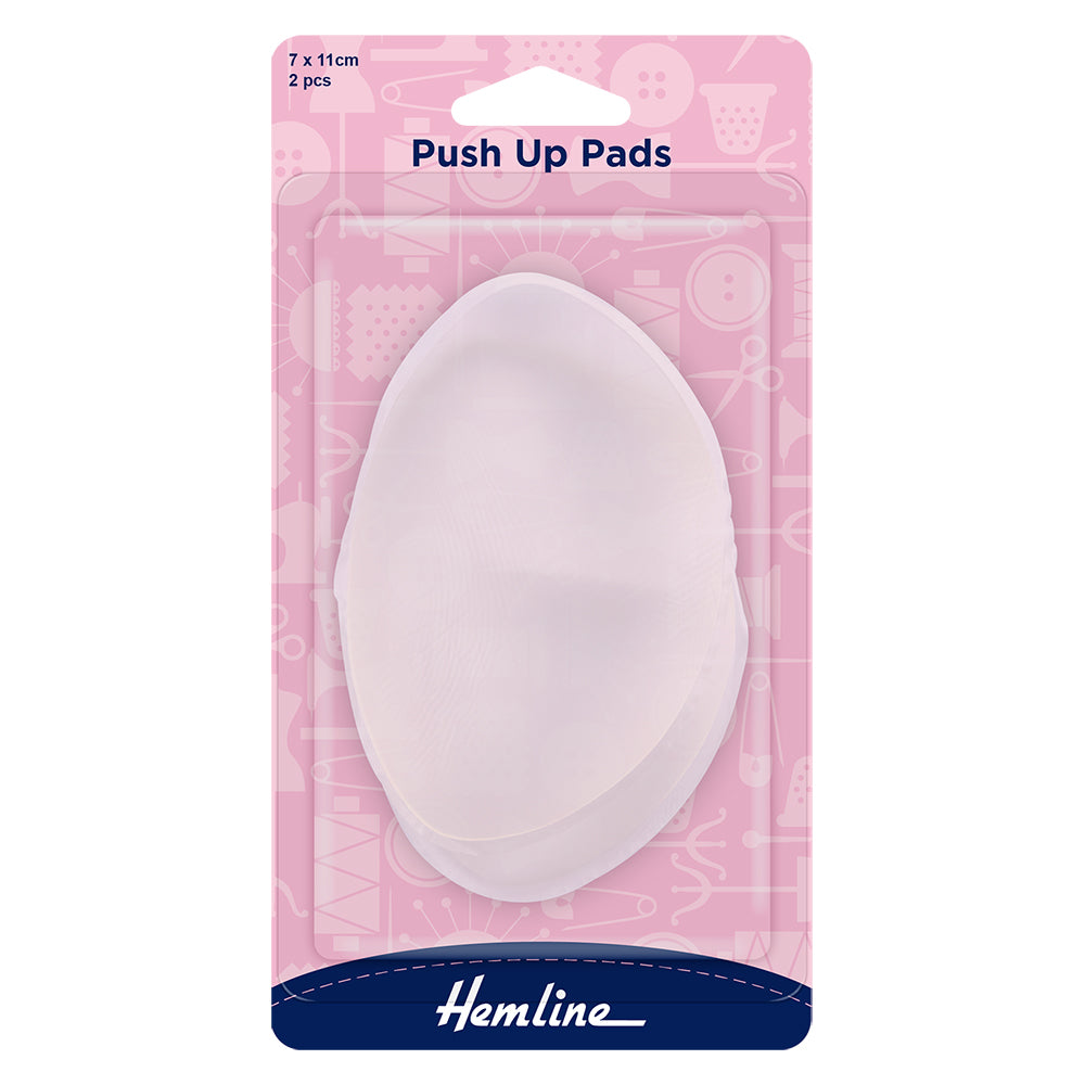 Hemline Push-Up Bra Pads – 7 × 11 cm, 5 Pairs (966.S)