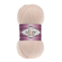 Alize Cotton Gold Cotton-Acrylic Yarn – 5 x 100g (500grm) (ALIZE/COTTON GOLD)