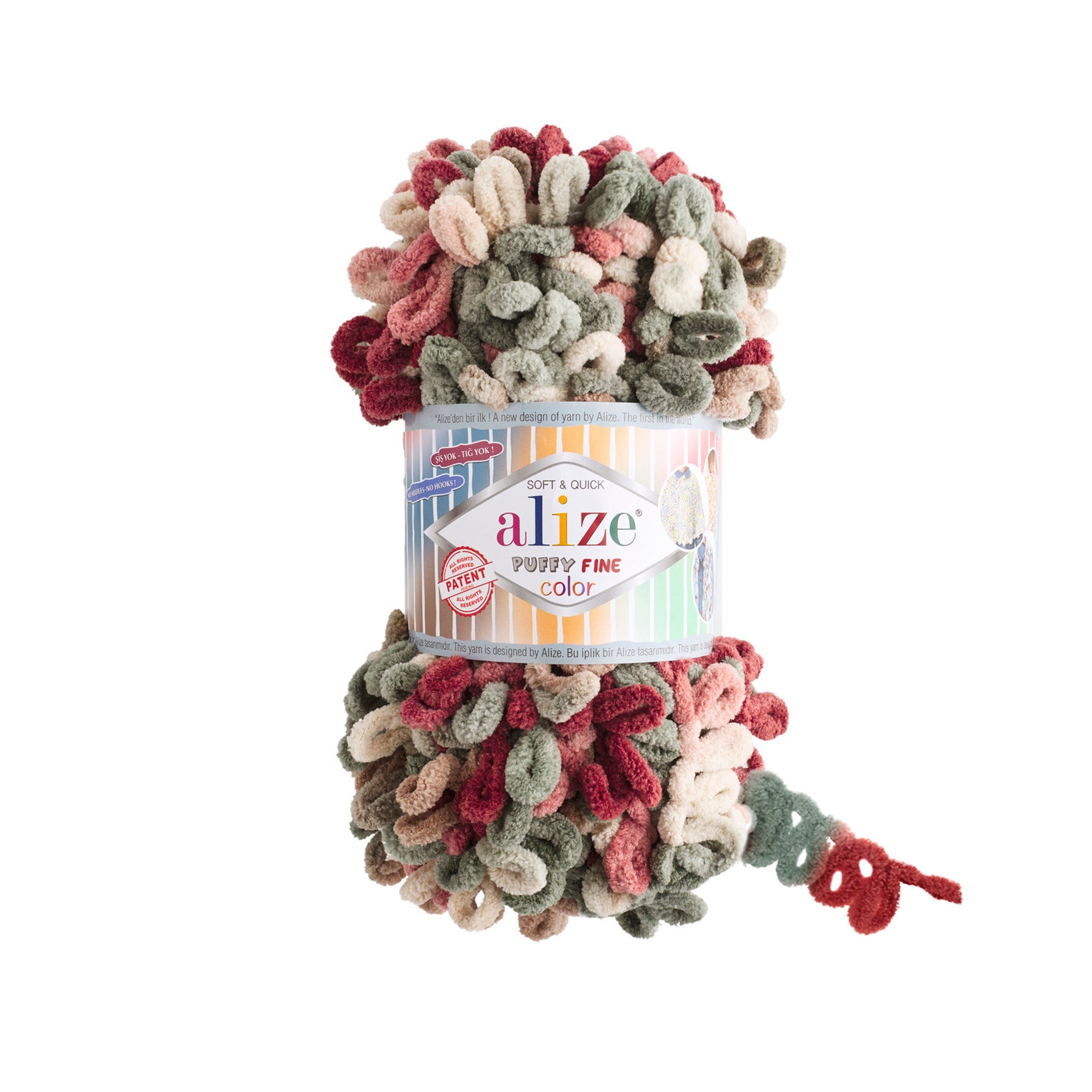 MICRO PL.YARN:5BLx100GR (500GM) (ALIZE/PUFFY FINE-C)