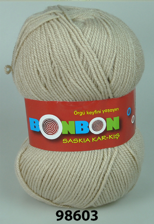 AKRY.WOOL YARN:100Gx5BL (500GM) (BONBON/SASKIA KAR-KI)