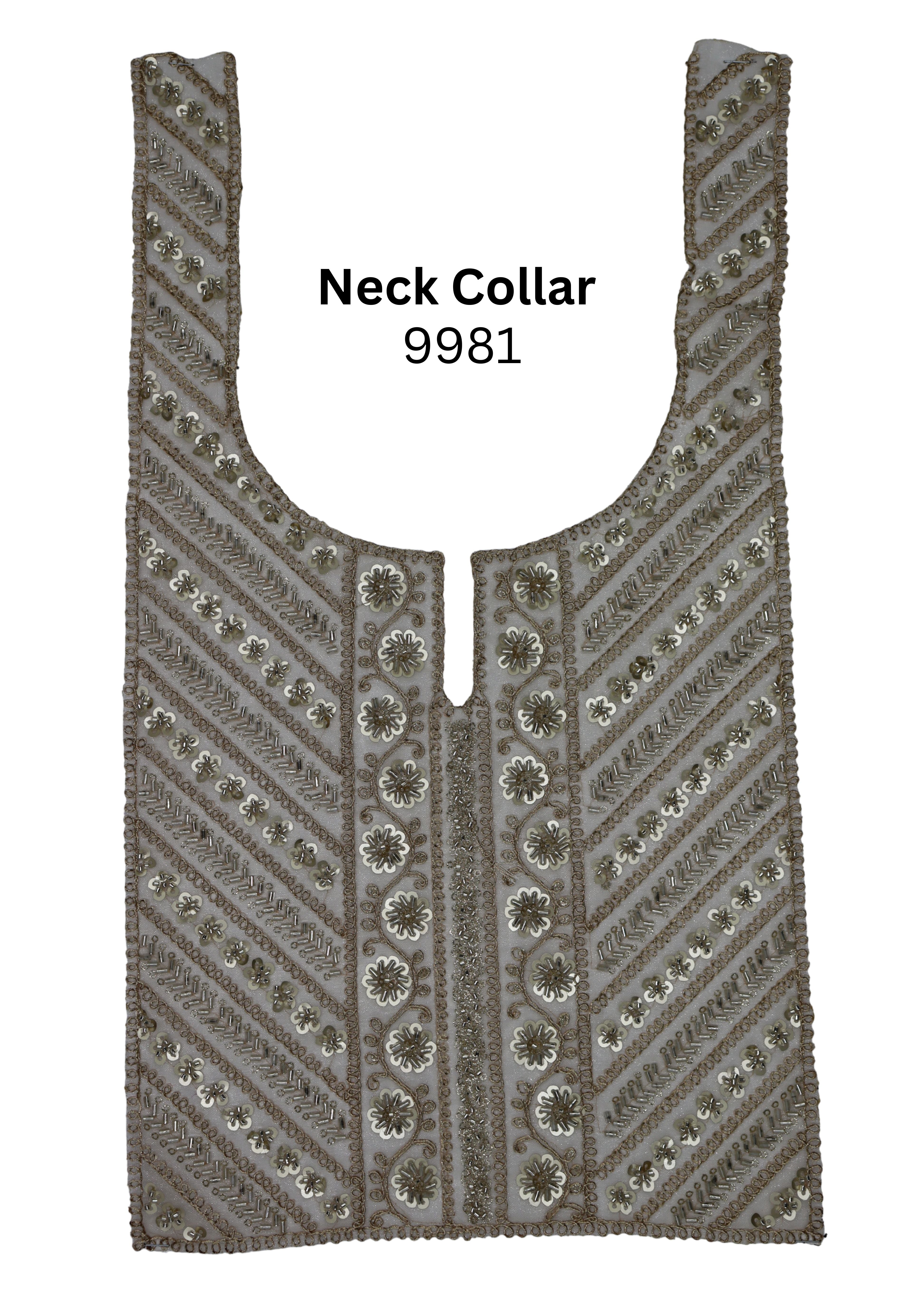 Luxury Embroidered Neck Collar Patch 9981