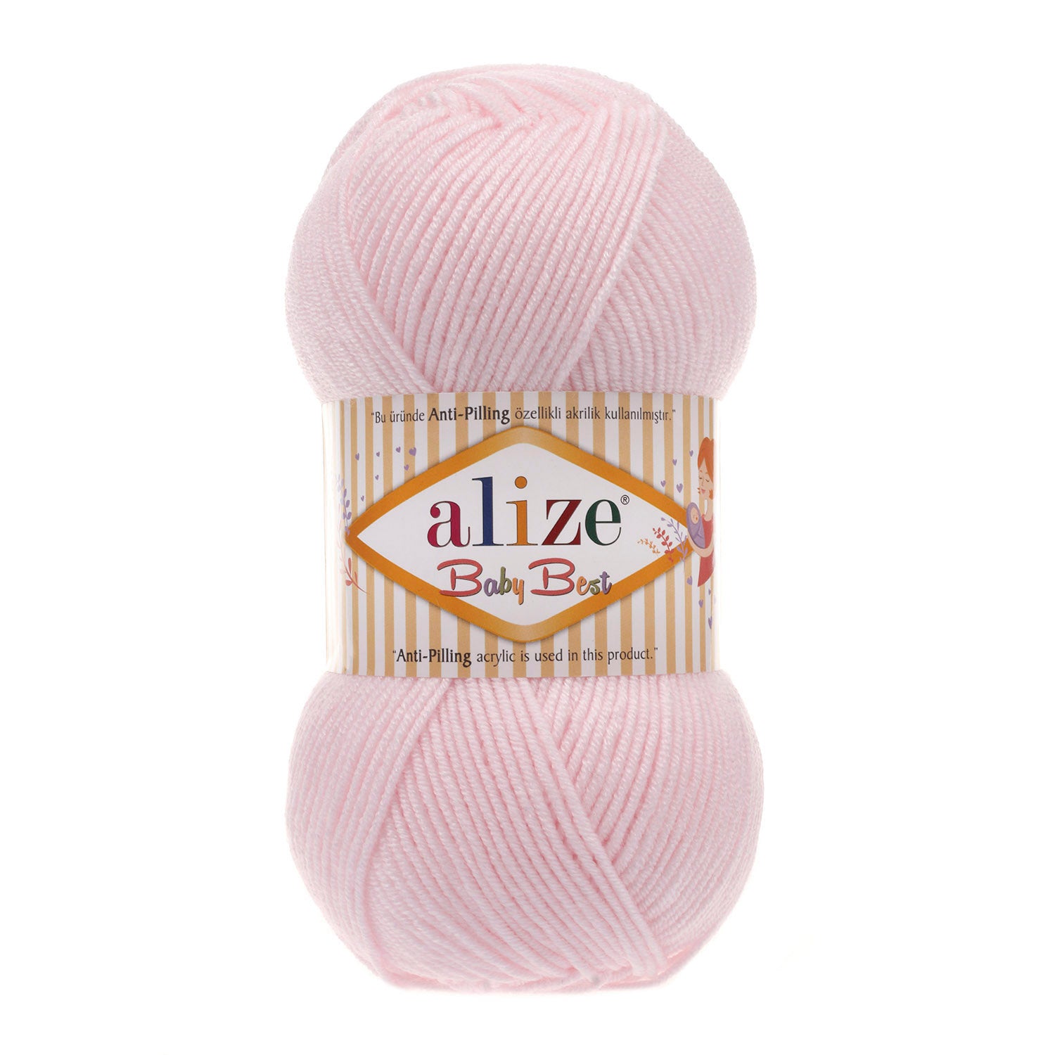 ACRY.YARN:100GRx5BL (500GR) (ALIZE/BABY BEST)