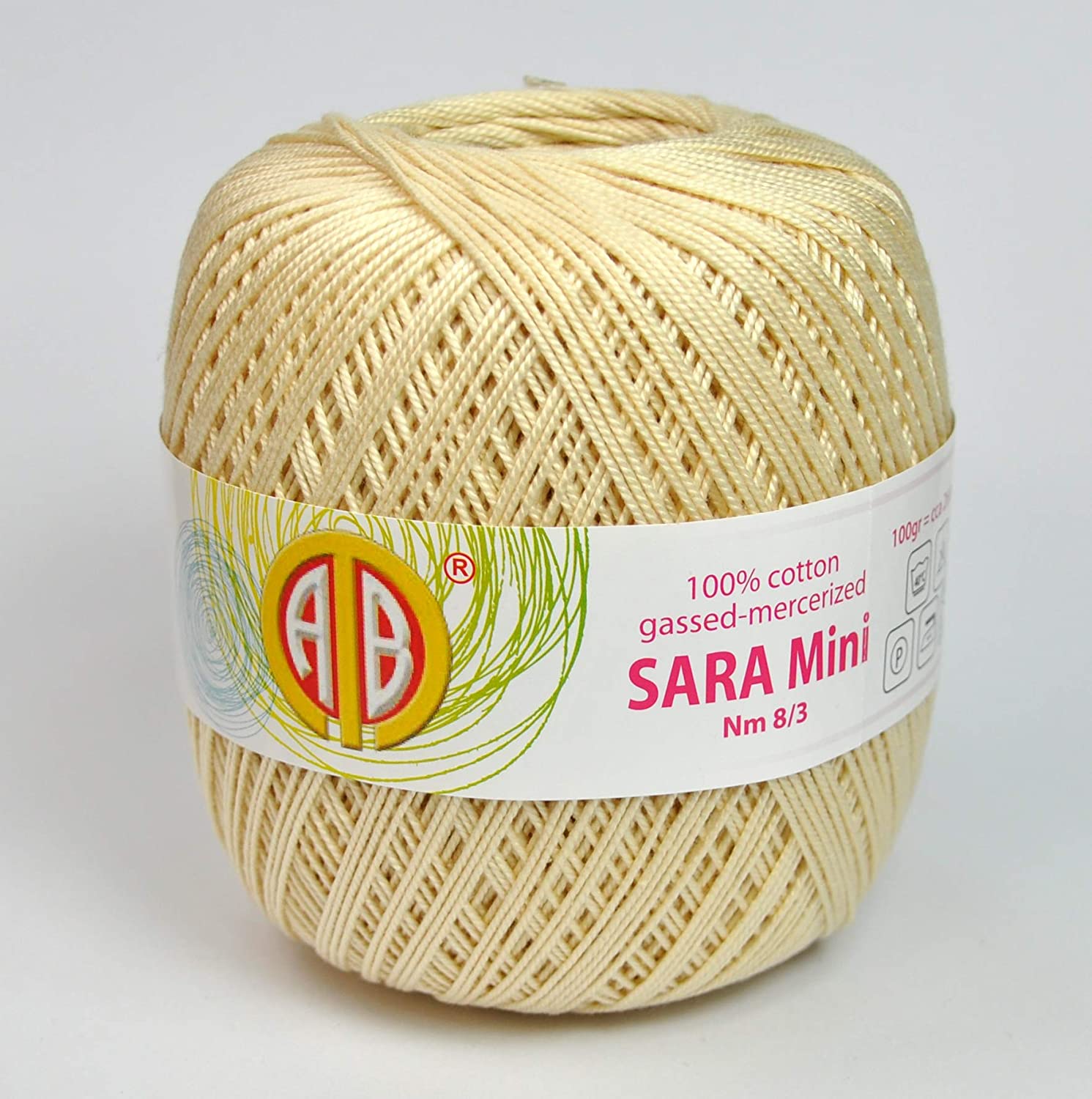 100%COT.YARN:100GRx3BL (300GRM) (SARA MINI/3)