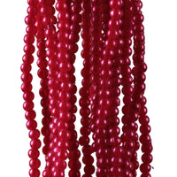 Plastic Round Beads – 3 mm, 30 in strand (KM/3MM-PX30)
