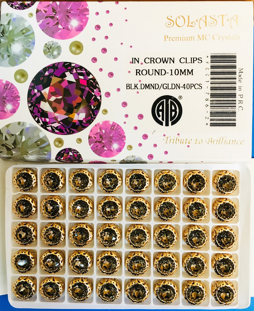 FANCY STONES;48PCS/BOX (ROUND-10MM/48)