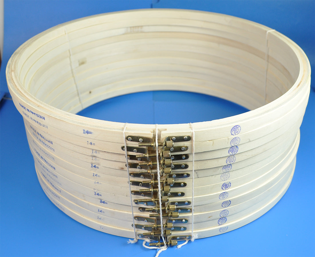 WOODEN EMB.FRAME:14" (WHITE/WEF-14)