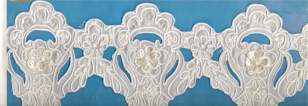 EMB.LACE WITH BEADING (OKC-72)