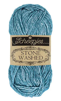 Scheepjes Stone Washed Cotton/Acrylic Yarn — 50 g × 5 (SCHE/STONE WASH)