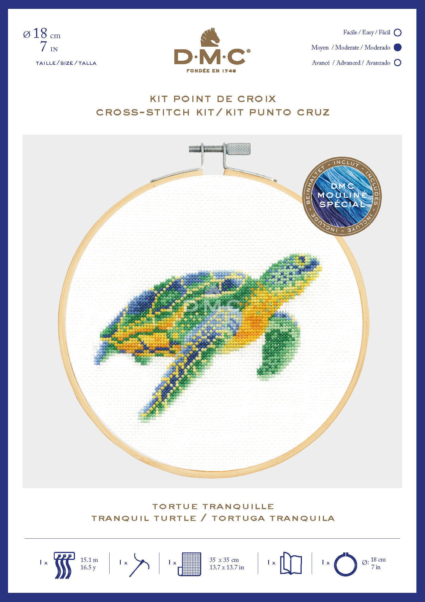 CROSS STITCH HOOP KIT (BK1876)