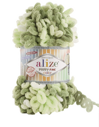 Alize Puffy Fine Color Loop Yarn – 5 x 100g (500GM) (ALIZE/PUFFY FINE-C)