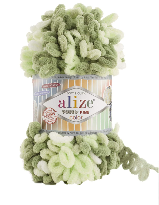 MICRO PL.YARN:5BLx100GR (500GM) (ALIZE/PUFFY FINE-C)