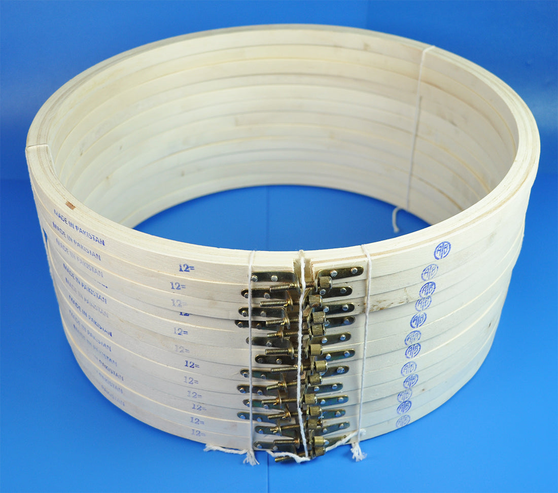 WOODEN EMB.FRAME:12" (WHITE/WEF-12)